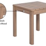 Newport Acacia Wood Outdoor Patio End / Side Table