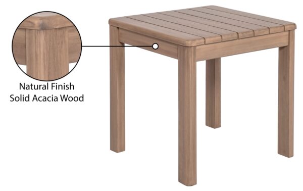 Newport Acacia Wood Outdoor Patio End / Side Table