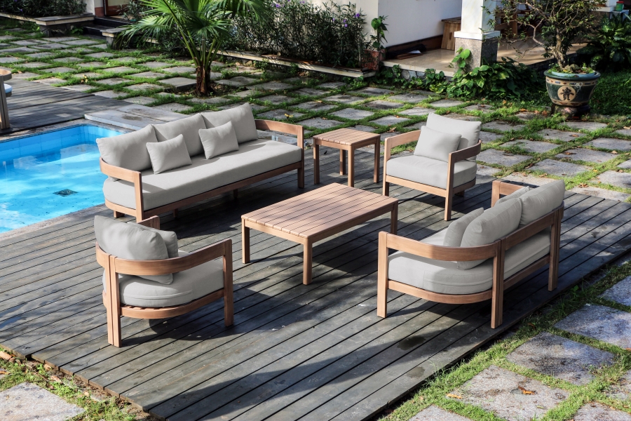 Newport Water Resistant Fabric Upholstered Outdoor Patio Chair