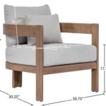 Newport Water Resistant Fabric Upholstered Outdoor Patio Chair