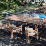 Newport Water Resistant Fabric Upholstered Outdoor Patio Dining Chair