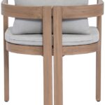 Newport Water Resistant Fabric Upholstered Outdoor Patio Dining Chair