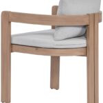 Newport Water Resistant Fabric Upholstered Outdoor Patio Dining Chair