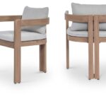Newport Water Resistant Fabric Upholstered Outdoor Patio Dining Chair