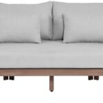Newport 65" Water Resistant Fabric Upholstered Outdoor Patio Loveseat