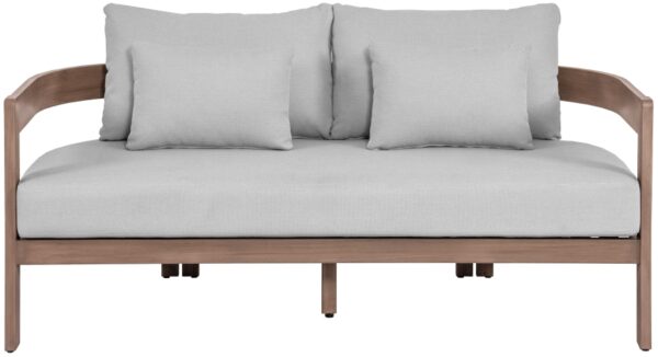 Newport 65" Water Resistant Fabric Upholstered Outdoor Patio Loveseat