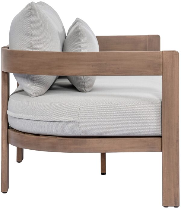Newport 65" Water Resistant Fabric Upholstered Outdoor Patio Loveseat