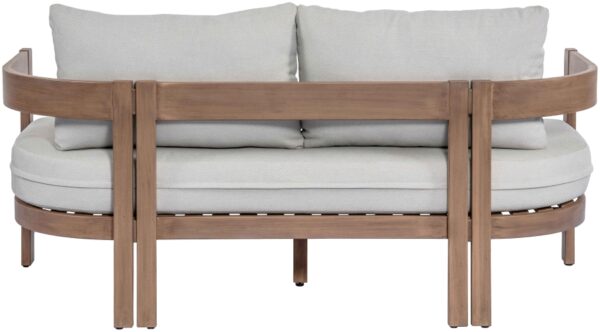Newport 65" Water Resistant Fabric Upholstered Outdoor Patio Loveseat