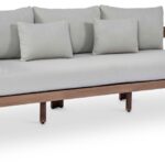 Newport 86.75" Water Resistant Fabric Upholstered Outdoor Patio Sofa