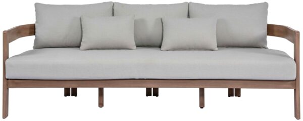 Newport 86.75" Water Resistant Fabric Upholstered Outdoor Patio Sofa