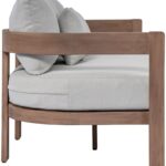 Newport 86.75" Water Resistant Fabric Upholstered Outdoor Patio Sofa