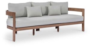 Newport 86.75" Water Resistant Fabric Upholstered Outdoor Patio Sofa