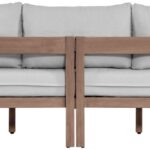 Newport 86.75" Water Resistant Fabric Upholstered Outdoor Patio Sofa