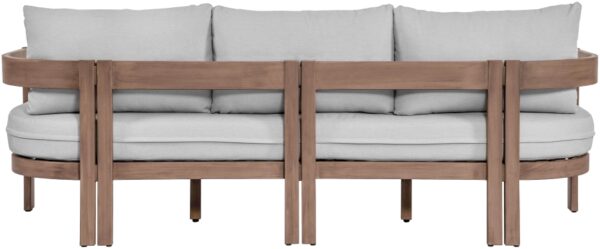 Newport 86.75" Water Resistant Fabric Upholstered Outdoor Patio Sofa