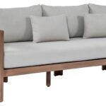 Newport 86.75" Water Resistant Fabric Upholstered Outdoor Patio Sofa