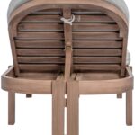 Newport Water Resistant Fabric Upholstered Outdoor Patio Lounge Chair
