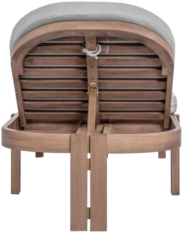 Newport Water Resistant Fabric Upholstered Outdoor Patio Lounge Chair