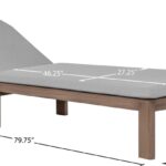 Newport Water Resistant Fabric Upholstered Outdoor Patio Lounge Chair