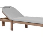 Newport Water Resistant Fabric Upholstered Outdoor Patio Lounge Chair