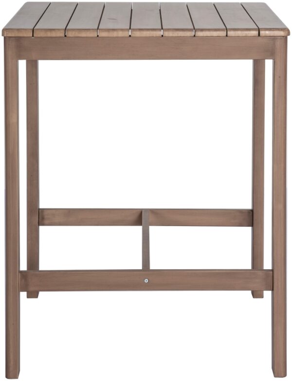 Newport Acacia Wood Outdoor Patio Square Bar Table