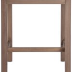 Newport Acacia Wood Outdoor Patio Square Bar Table