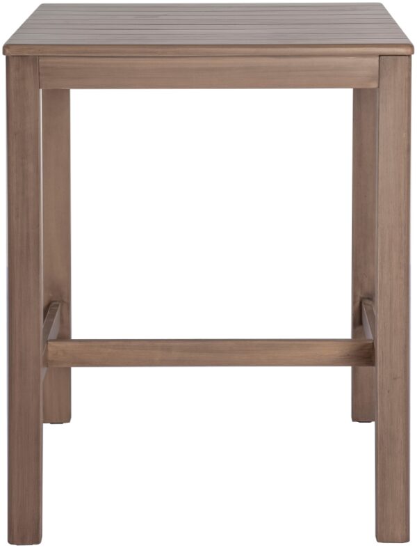 Newport Acacia Wood Outdoor Patio Square Bar Table