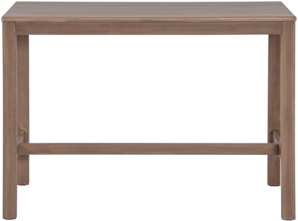 Newport Acacia Wood Outdoor Patio Rectangle Bar Table