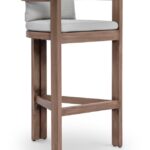 Newport Water Resistant Fabric Upholstered Outdoor Patio Bar Stool