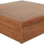 Mirella Teak Wood Outdoor Patio Coffee Table