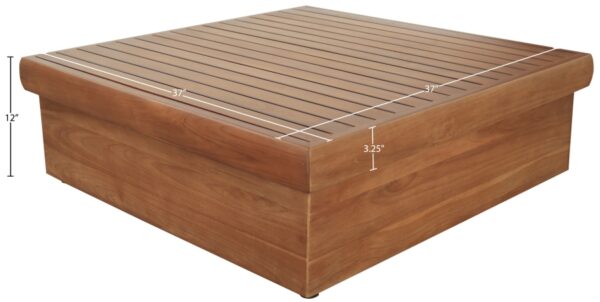 Mirella Teak Wood Outdoor Patio Coffee Table