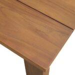 Mirella 78.75" Teak Wood Outdoor Patio Dining Table