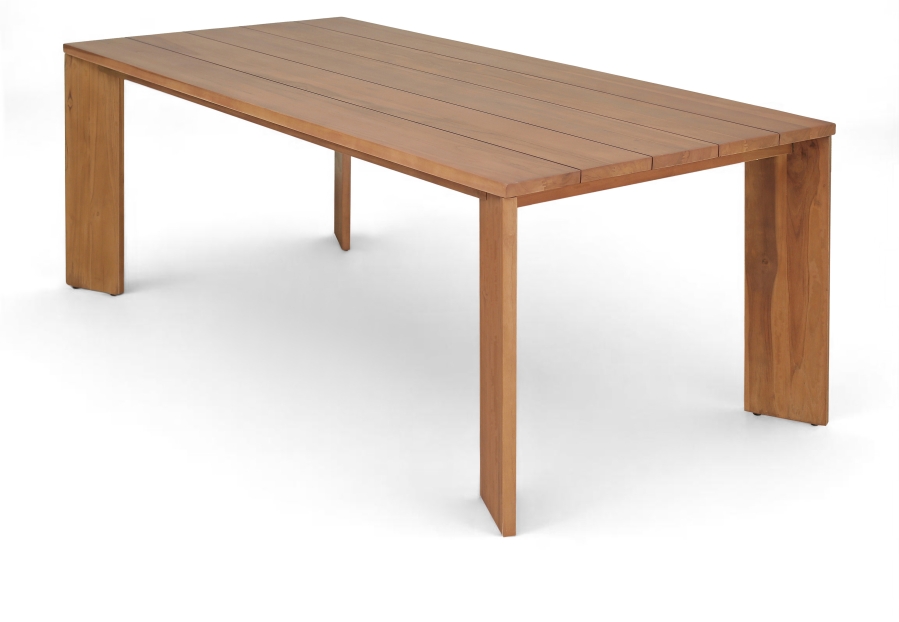Mirella 78.75" Teak Wood Outdoor Patio Dining Table