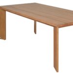 Mirella 78.75" Teak Wood Outdoor Patio Dining Table