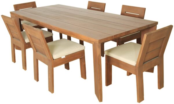 Mirella 96" Teak Wood Outdoor Patio Dining Table