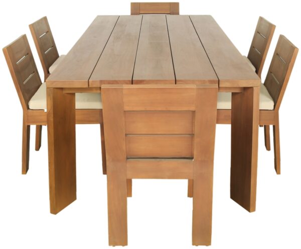 Mirella 96" Teak Wood Outdoor Patio Dining Table