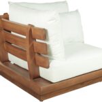 Mirella Water Resistant Fabric Upholstered Outdoor Patio Corner Modular Chair