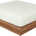 Mirella Water Resistant Fabric Upholstered Outdoor Patio Modular Ottoman
