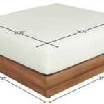 Mirella Water Resistant Fabric Upholstered Outdoor Patio Modular Ottoman