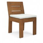 Mirella Water Resistant Fabric Upholstered Outdoor Patio Dining Side Chair