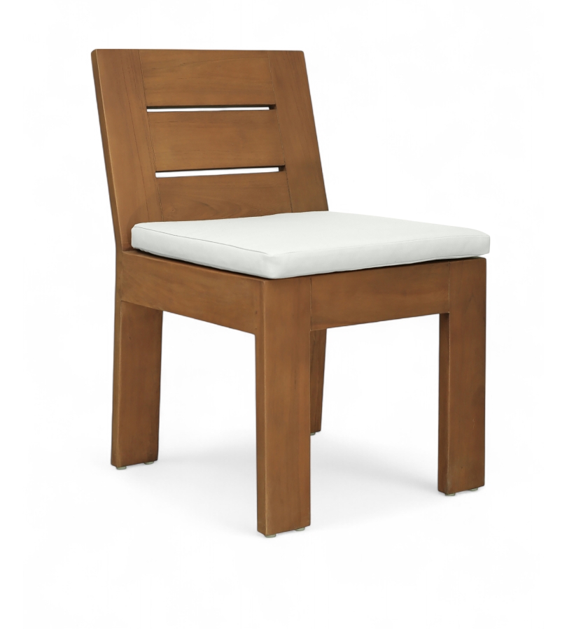 Mirella Water Resistant Fabric Upholstered Outdoor Patio Dining Side Chair