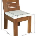 Mirella Water Resistant Fabric Upholstered Outdoor Patio Dining Side Chair