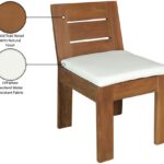 Mirella Water Resistant Fabric Upholstered Outdoor Patio Dining Side Chair