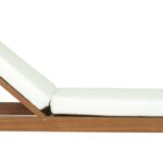 Mirella Water Resistant Fabric Upholstered Outdoor Patio Chaise Lounge