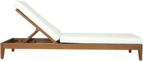 Mirella Water Resistant Fabric Upholstered Outdoor Patio Chaise Lounge
