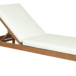 Mirella Water Resistant Fabric Upholstered Outdoor Patio Chaise Lounge