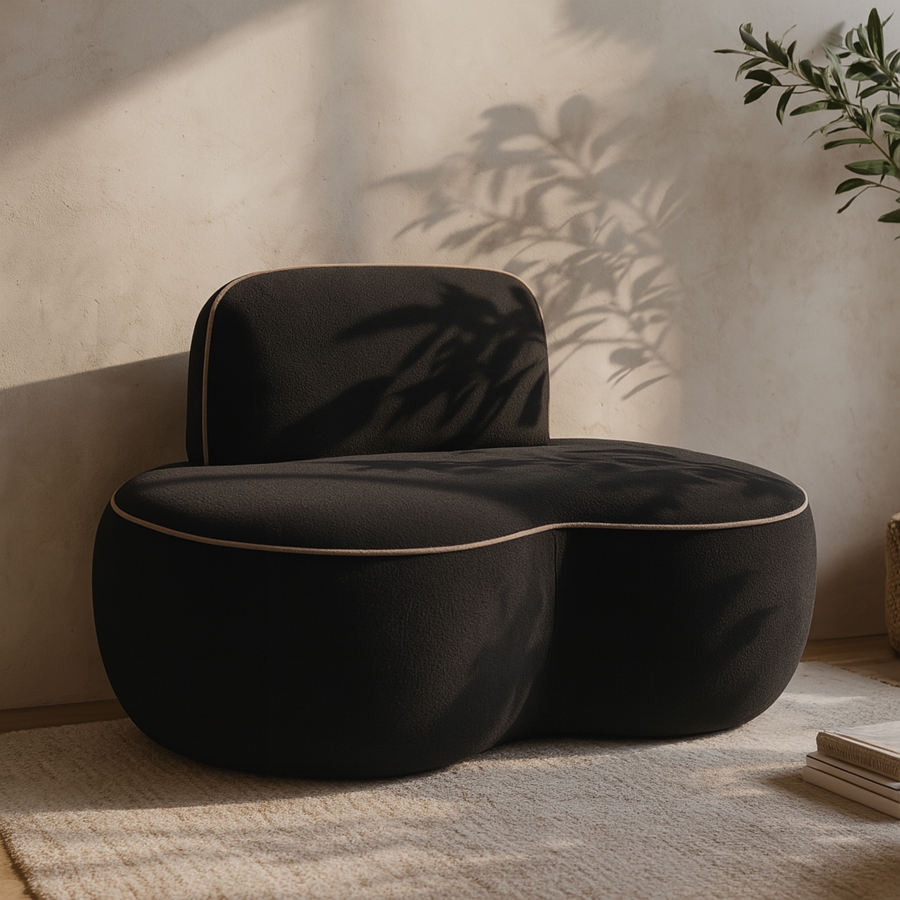 Swerve Velvet Upholstered Chair