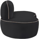 Swerve Velvet Upholstered Chair