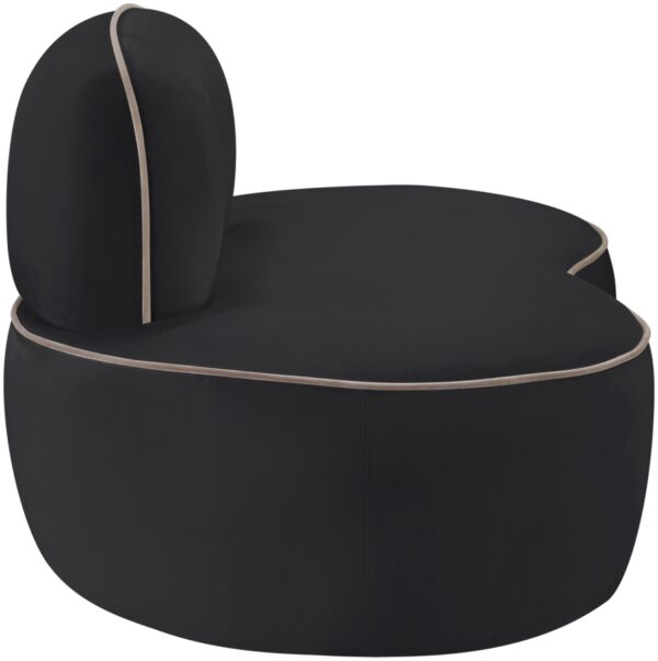 Swerve Velvet Upholstered Chair