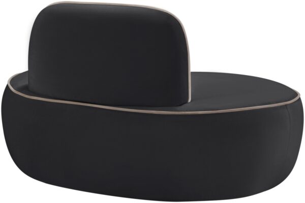 Swerve Velvet Upholstered Chair