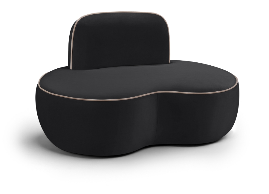 Swerve Velvet Upholstered Chair